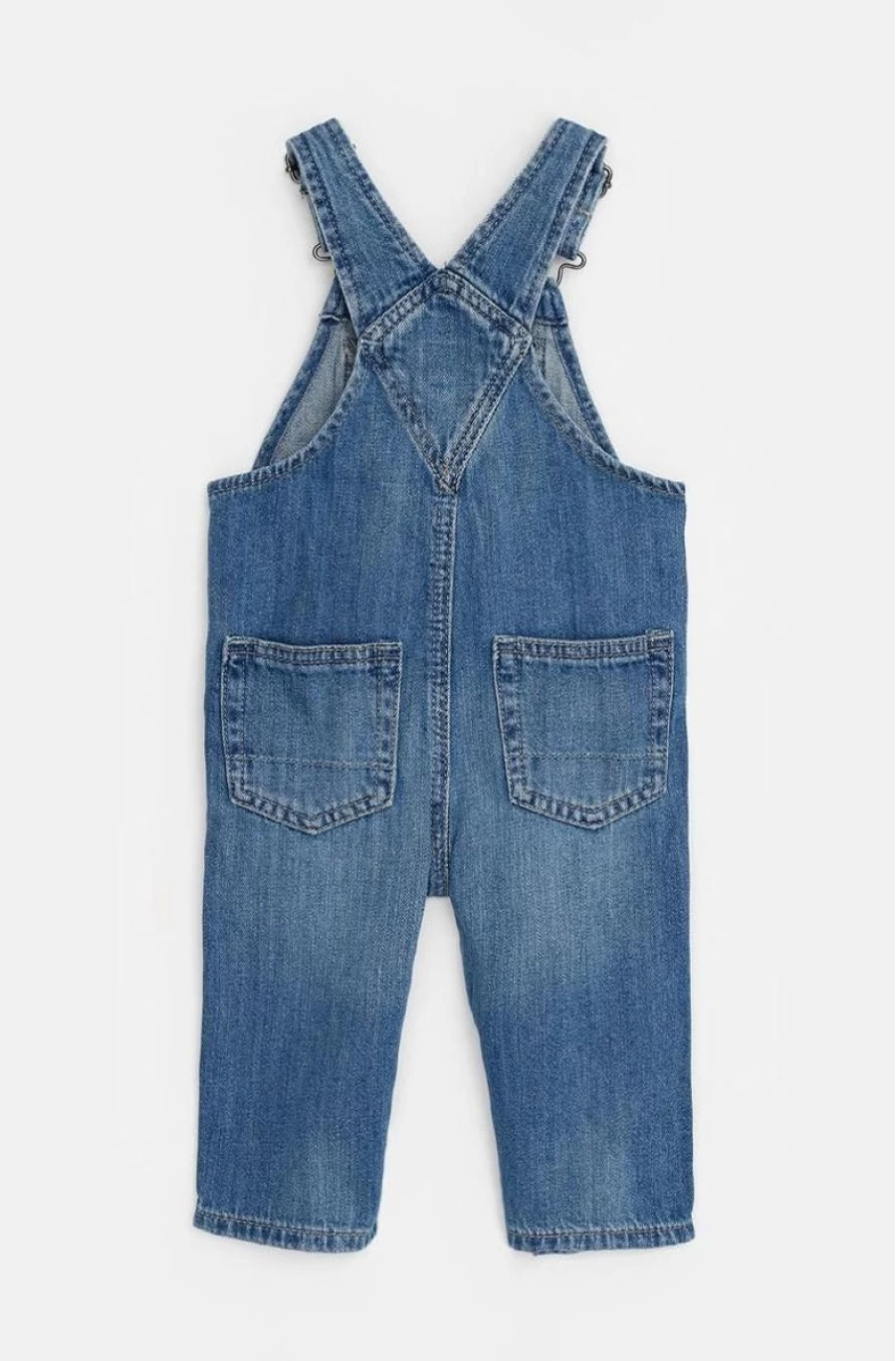 GAP Boys' 100% Organic Cotton Denim Overalls for Baby