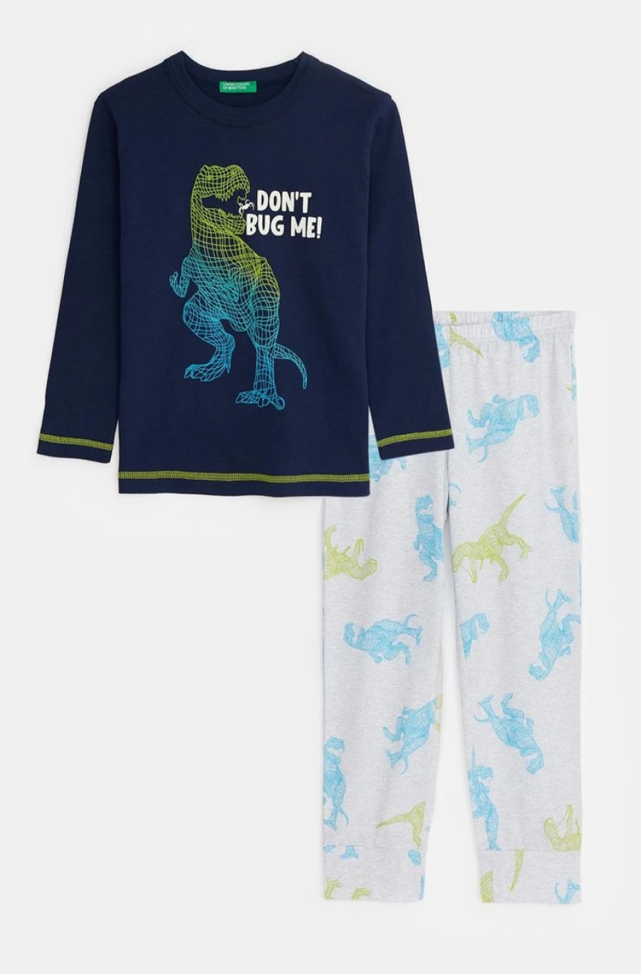 Benetton Boys' Cotton Printed Pyjamas - Comfortable Kids Sleepwear