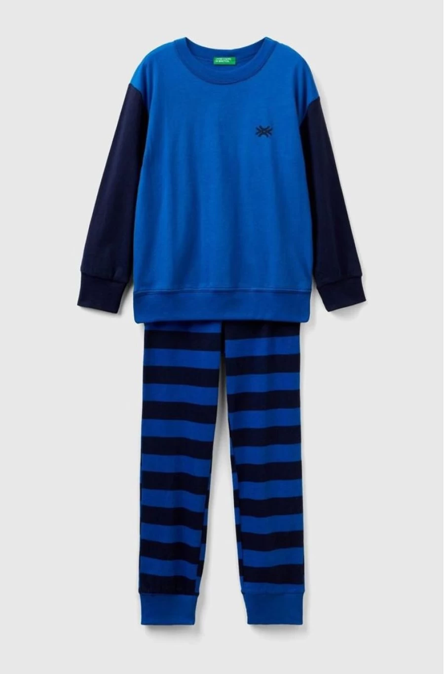 Benetton Boys' Long Cotton Pajamas - Comfortable Sleepwear for Kids