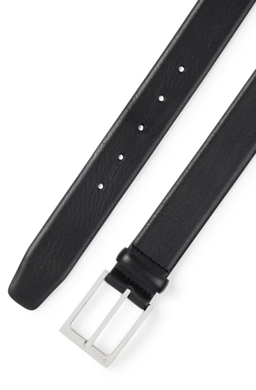 "HUGO BOSS Men's Genuine Leather Belt with Premium Metal Buckle"
