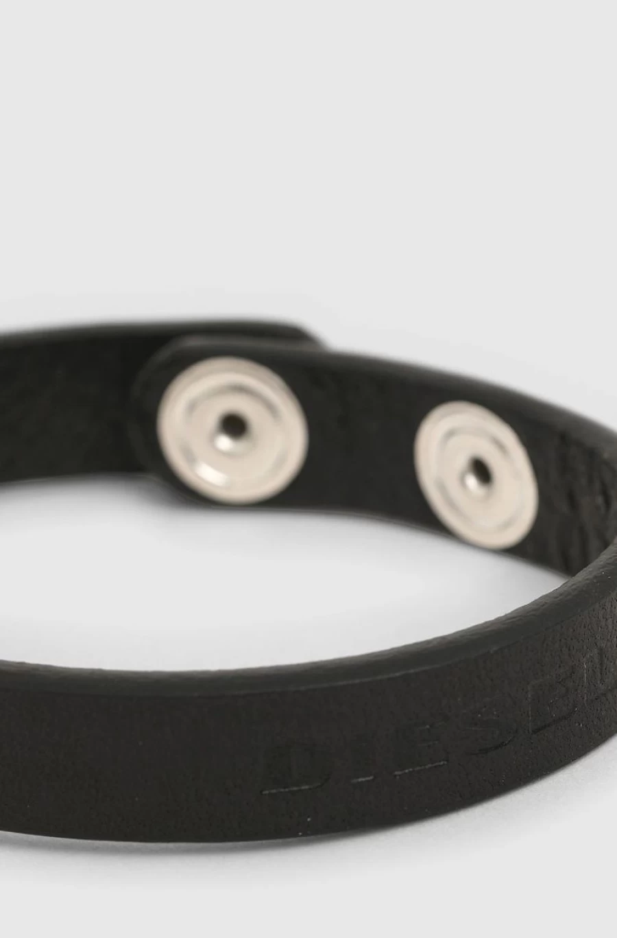 DIESEL Women's Leather Bracelet with Edgy Piercing Details - Stylish Punk Accessory