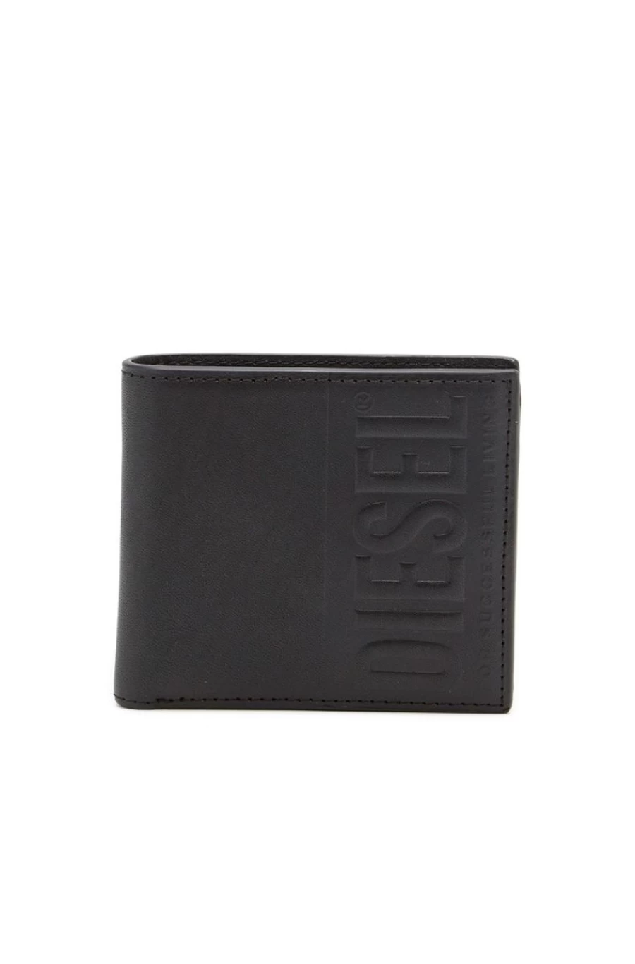 DIESEL Men's Bi-Fold Leather Wallet - Premium Genuine Leather Bifold Wallet for Men