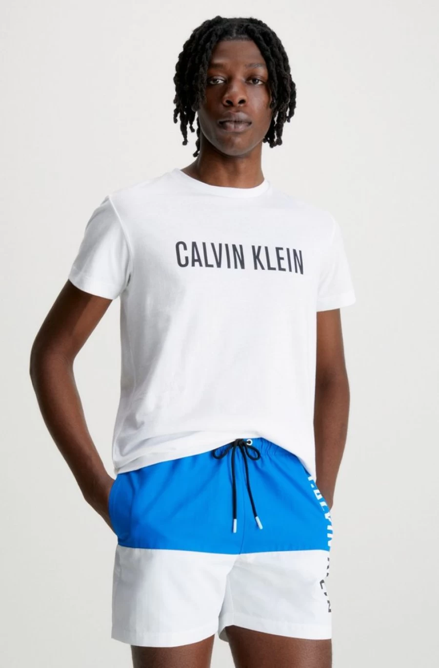 CALVIN KLEIN Men's Beach Graphic T-Shirt - Intense Power Design
