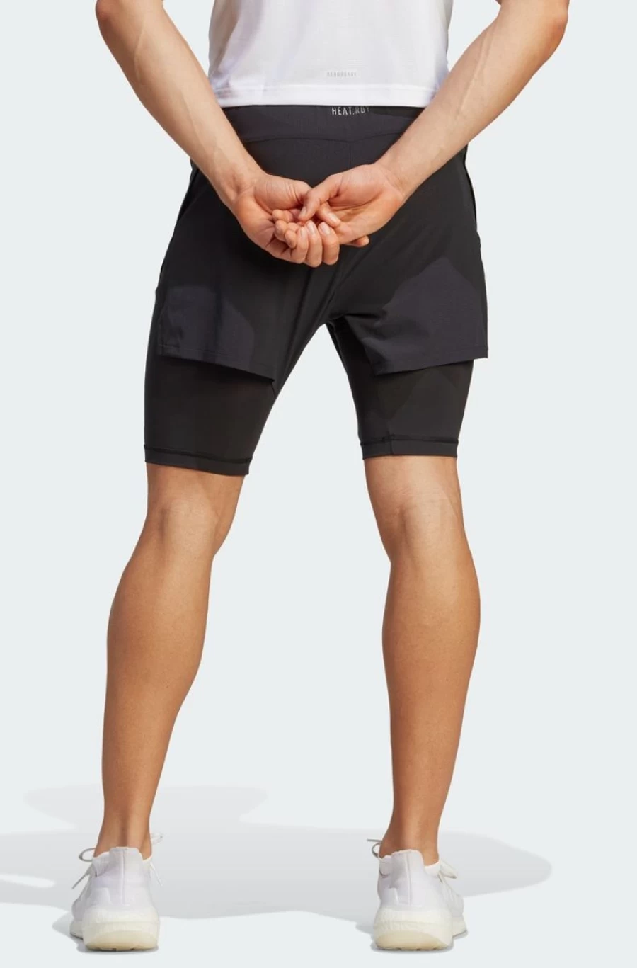 Adidas Men's Heat.Rdy Hiit Elevated Training 2-In-1 Shorts - Black